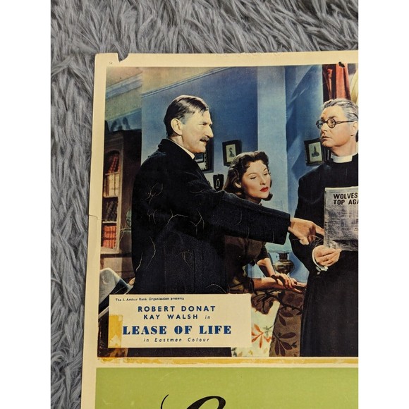 Lease Of Life 1954 Original Lobby Card Movie Poster Robert Donat Kay Walsh UK - Picture 3 of 8